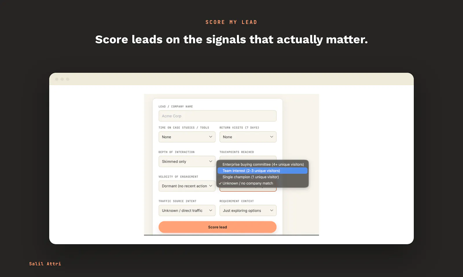 Score My Lead screenshot 1