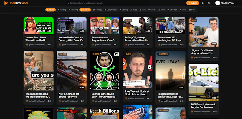 MealTimeVideo screenshot 1