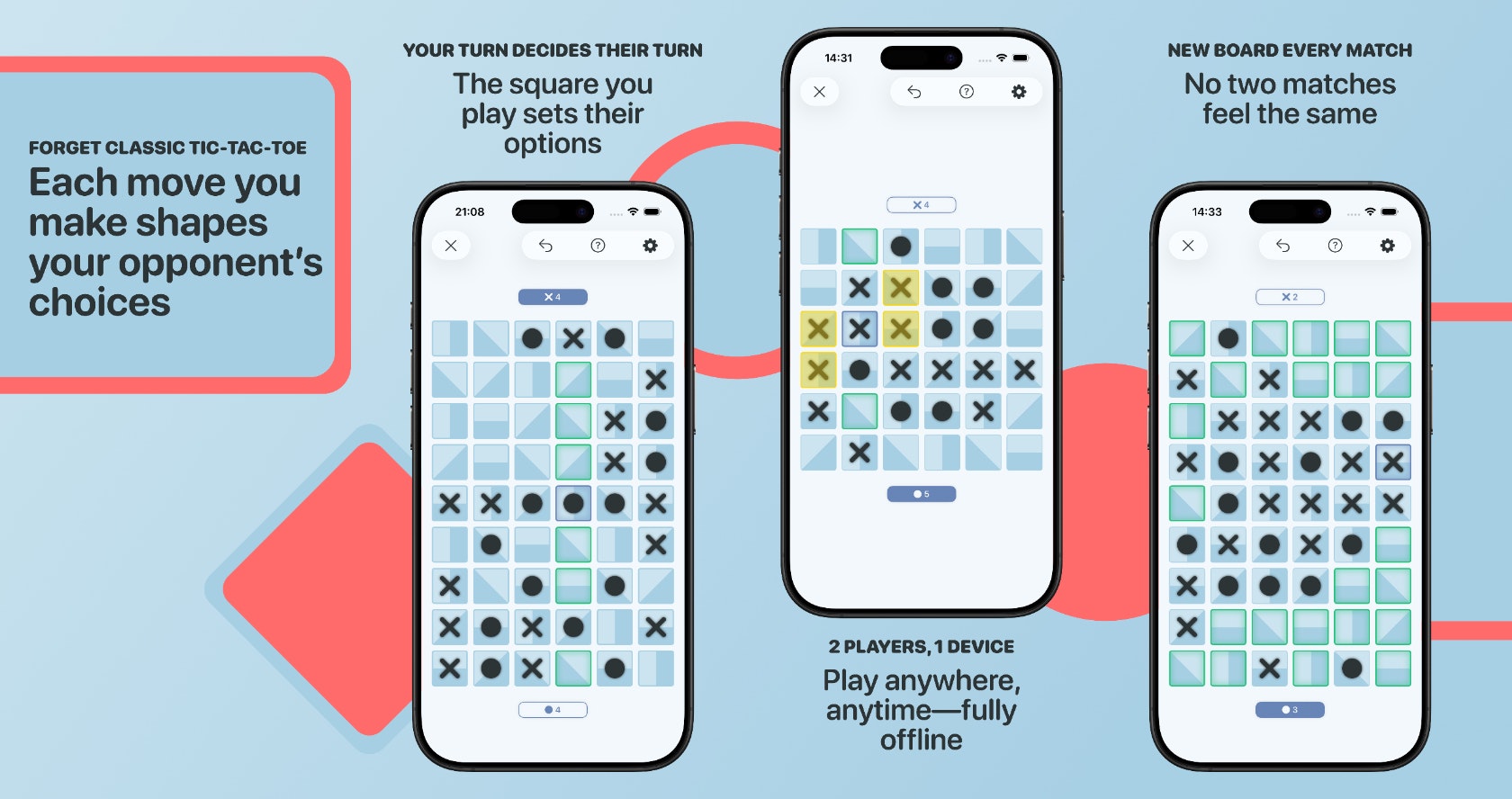 Inzert XO: 2 players, 1 device gallery image