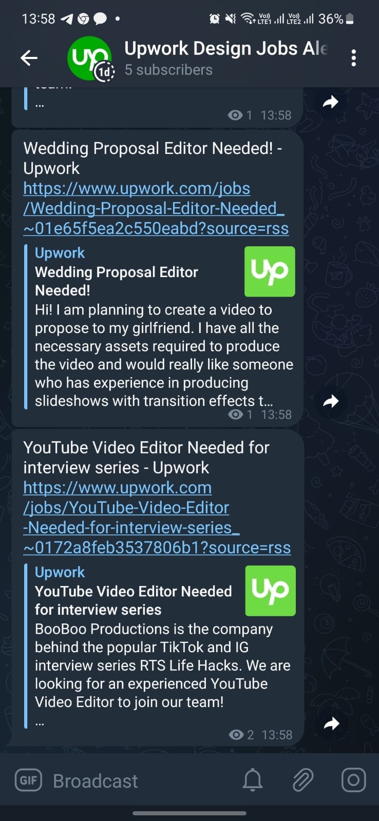 Upwork Freelance Jobs Alert 