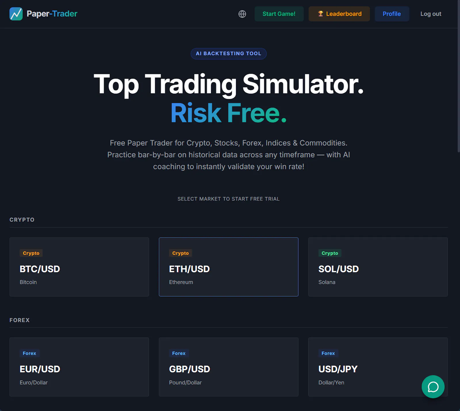 PaperTrader screenshot 1