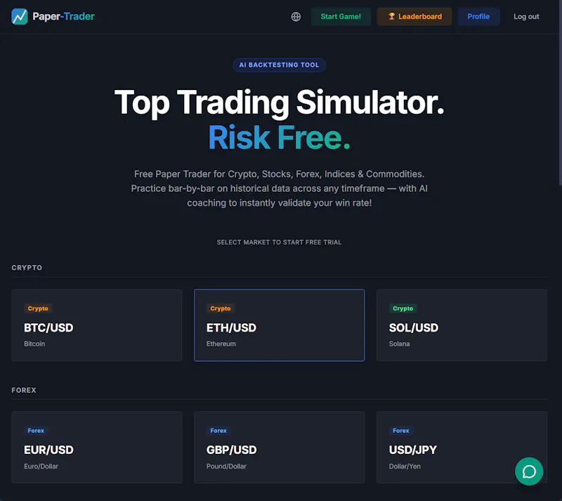 PaperTrader screenshot 1