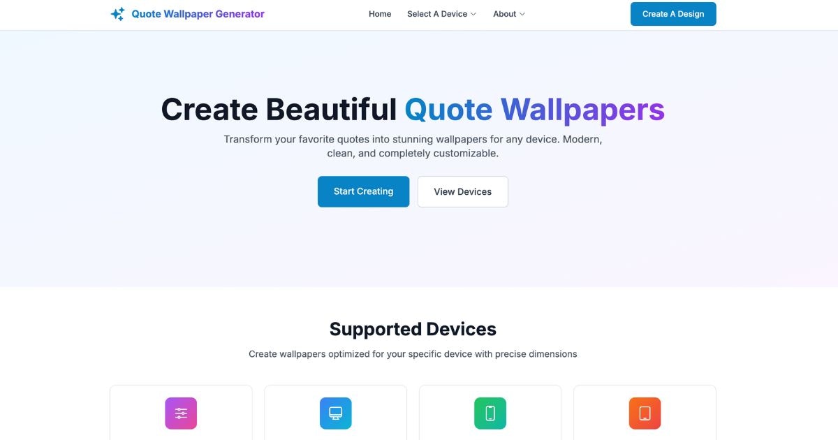 Média Citer le générateur de papier peint pour n'importe quel appareil - Créer un papier peint de devis pour iPhone, bureau, macbook, etc. 1