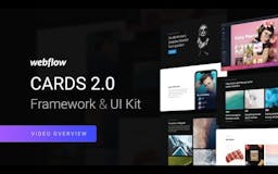 Cards 2.0 - Framework & UI Kit for Webflow media 2