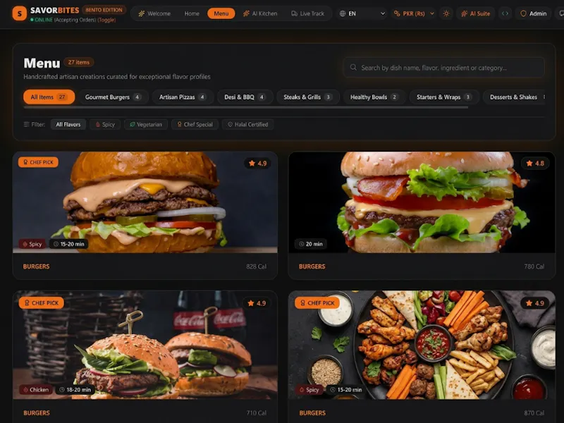 SavorBites screenshot 1
