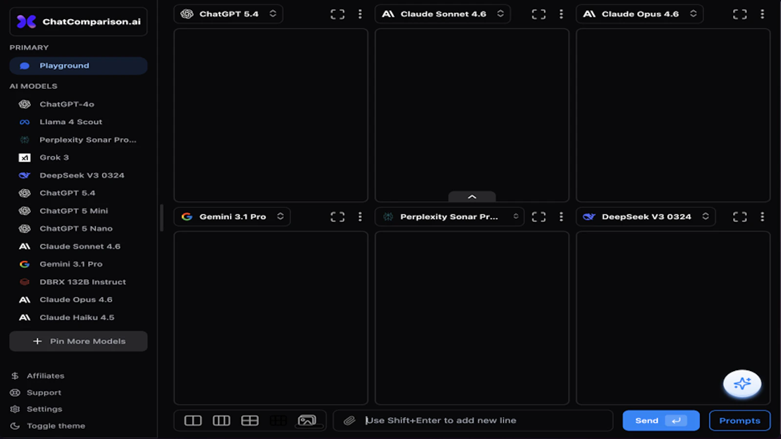 ChatComparison screenshot 2