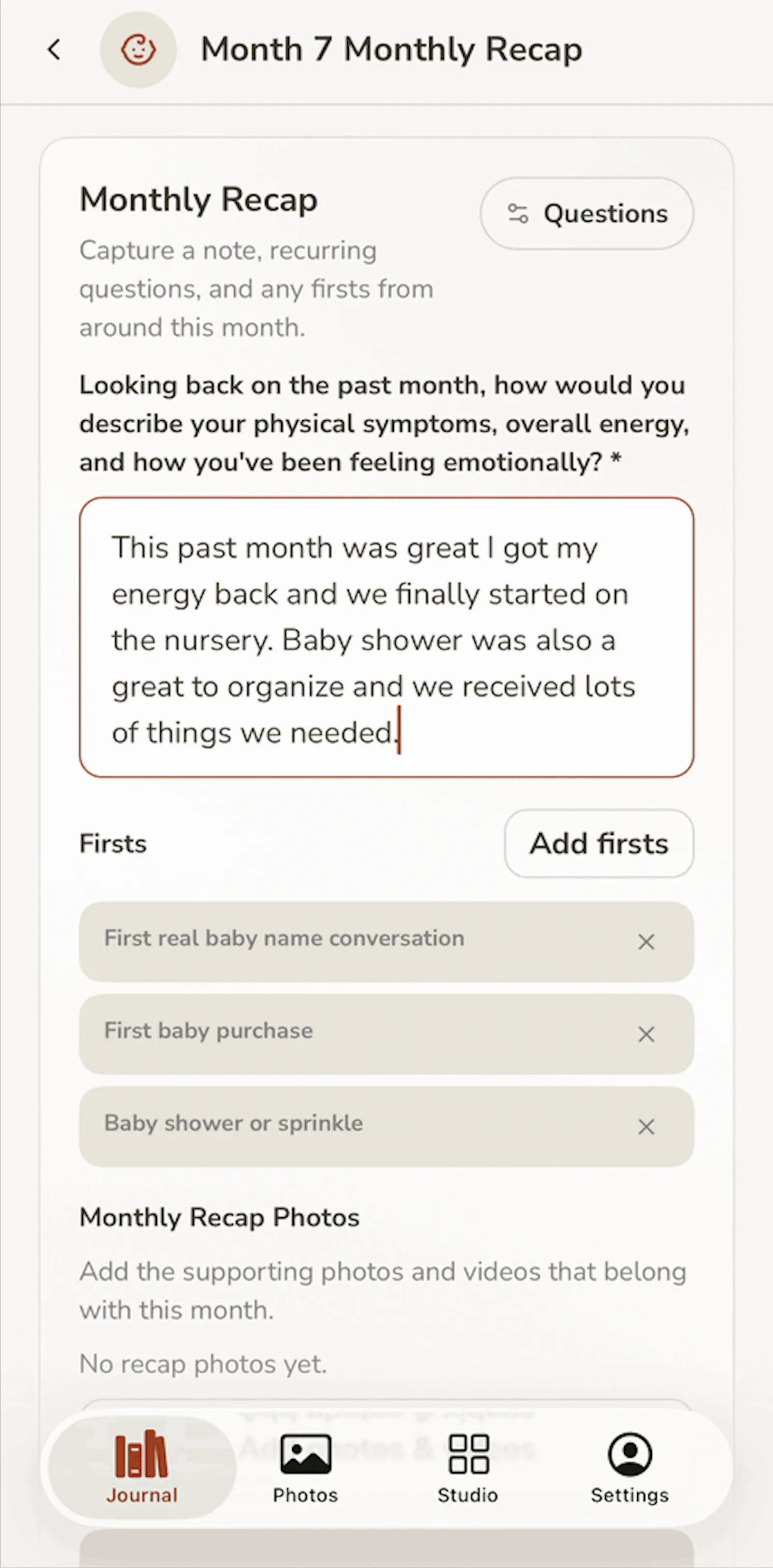 Kinlet: Baby book & family keepsakes screenshot 8