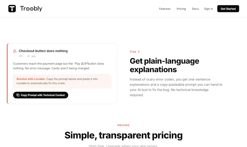 Troobly screenshot 2