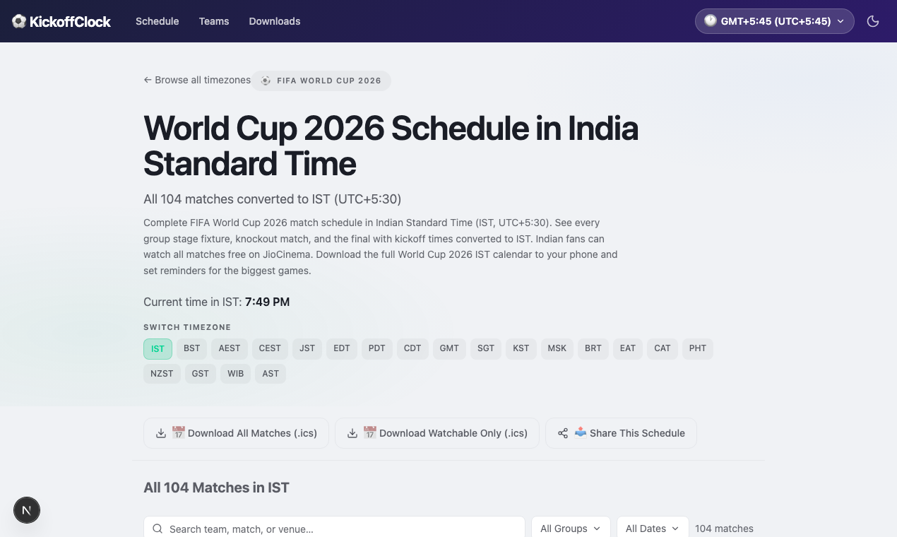 KickoffClock gallery image