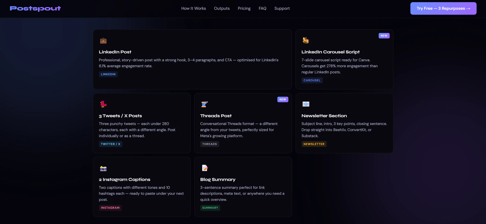 Postspout screenshot 3