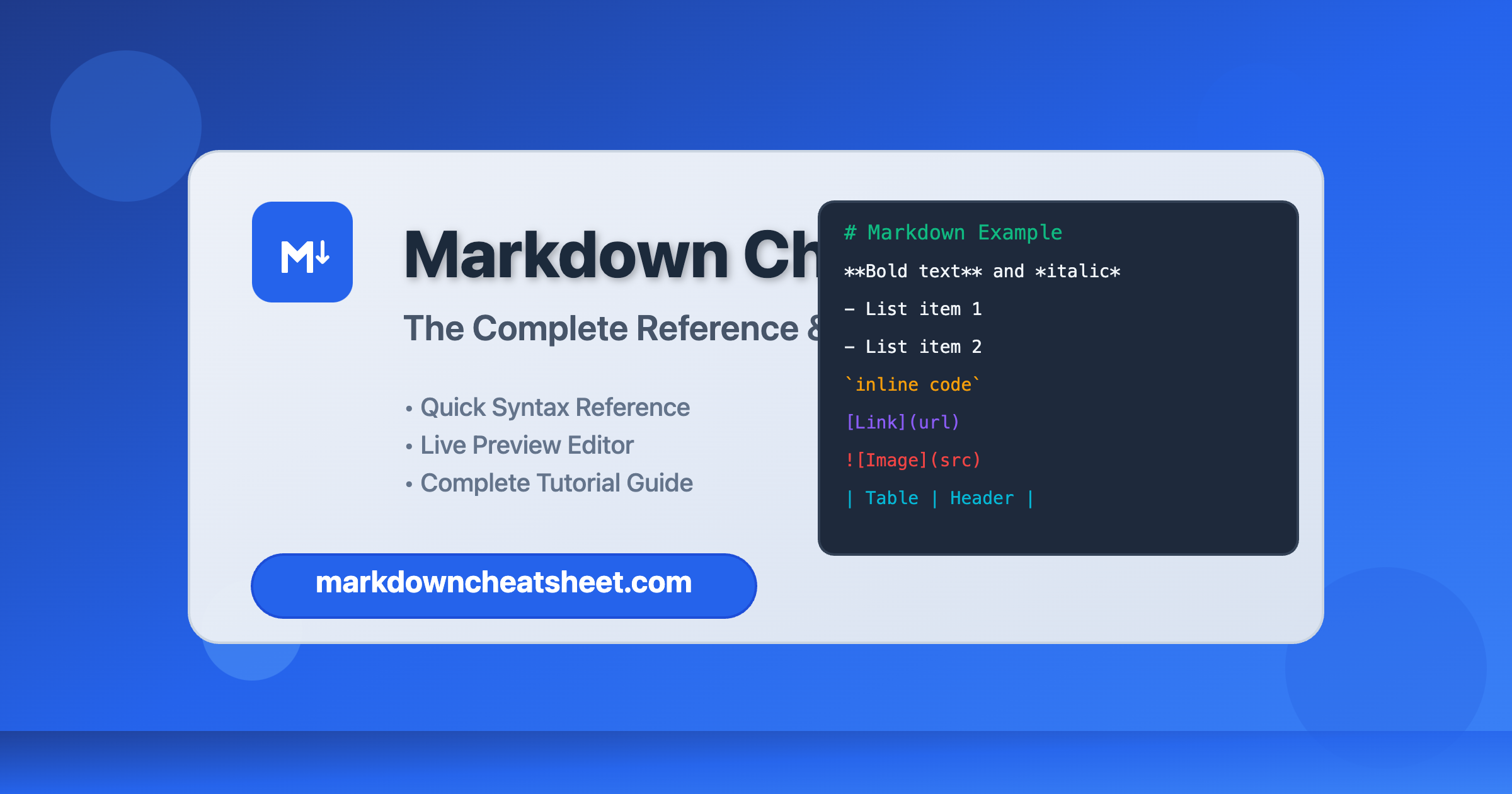 Markdown Cheat Sheet gallery image
