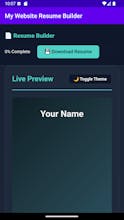 My Website Resume Builder gallery image