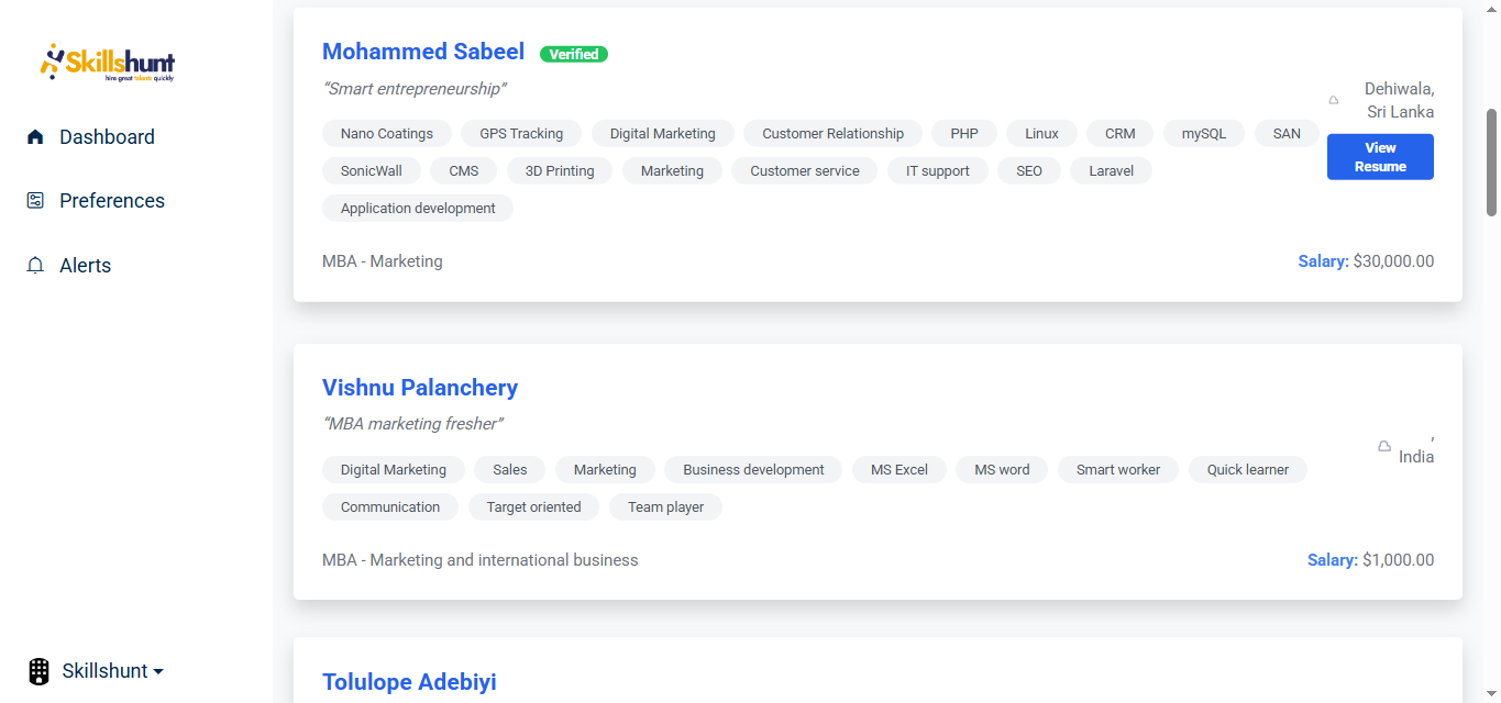 SkillsHunt 2.0  gallery image