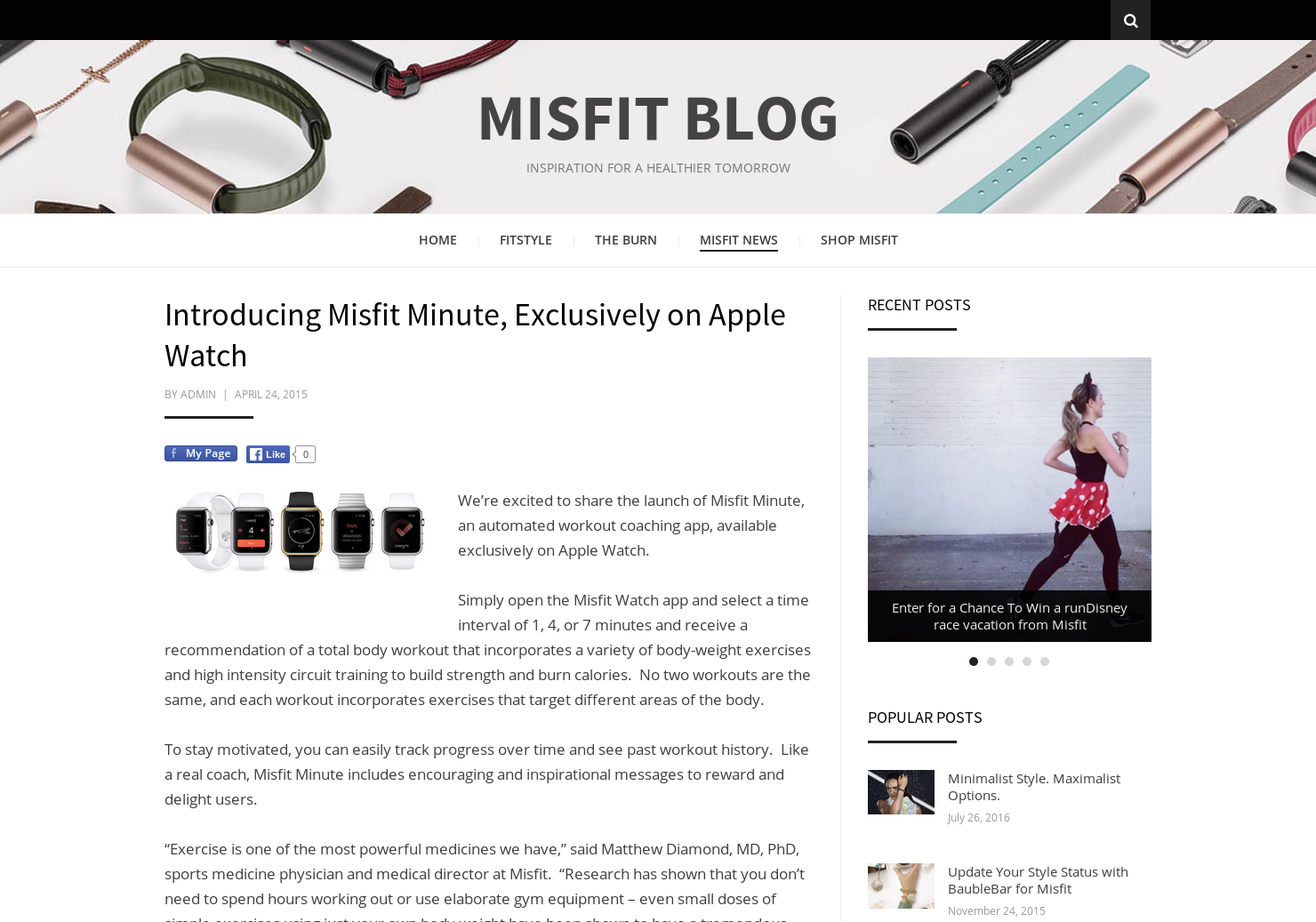 Misfit Minute
