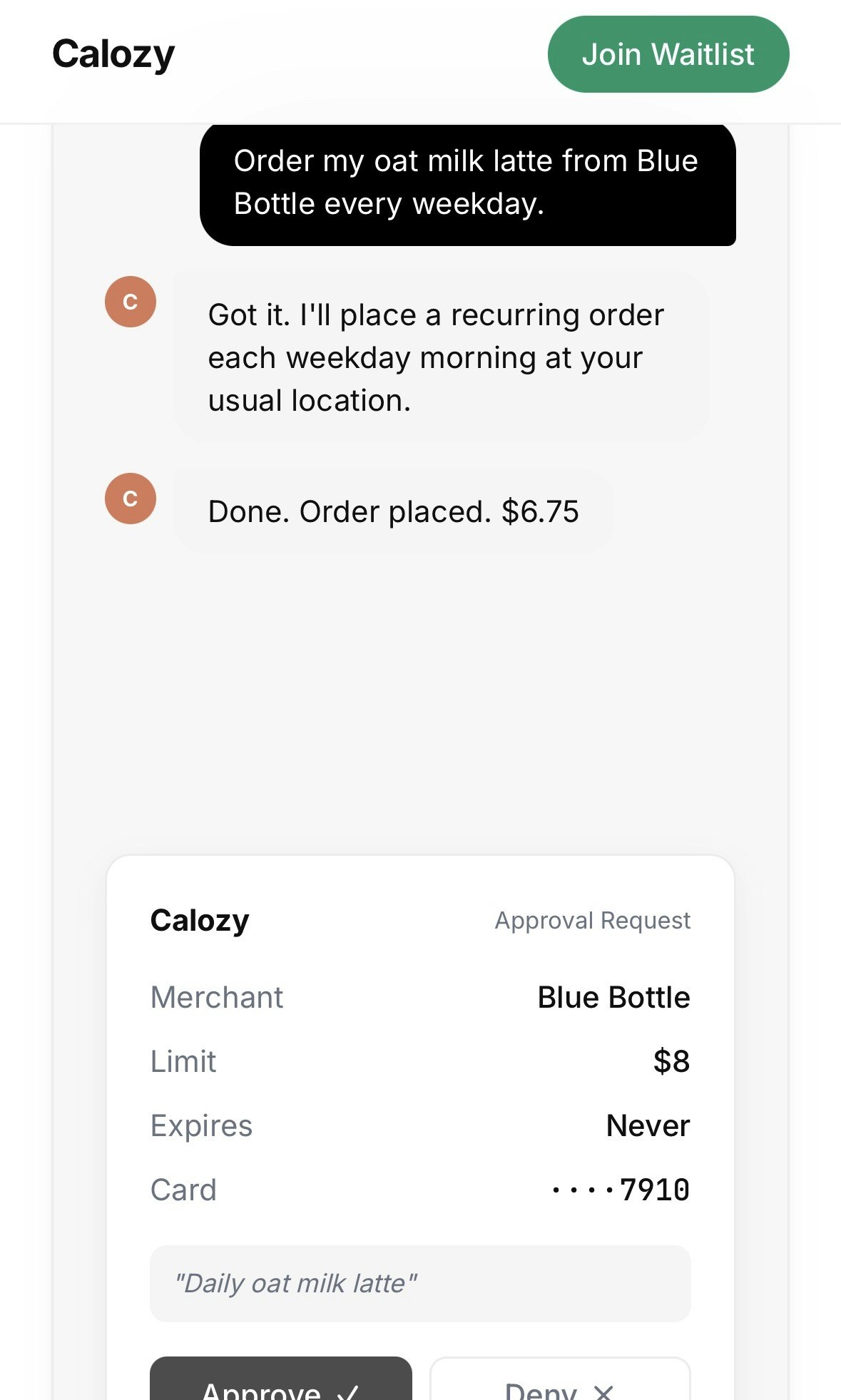 Calozy gallery image