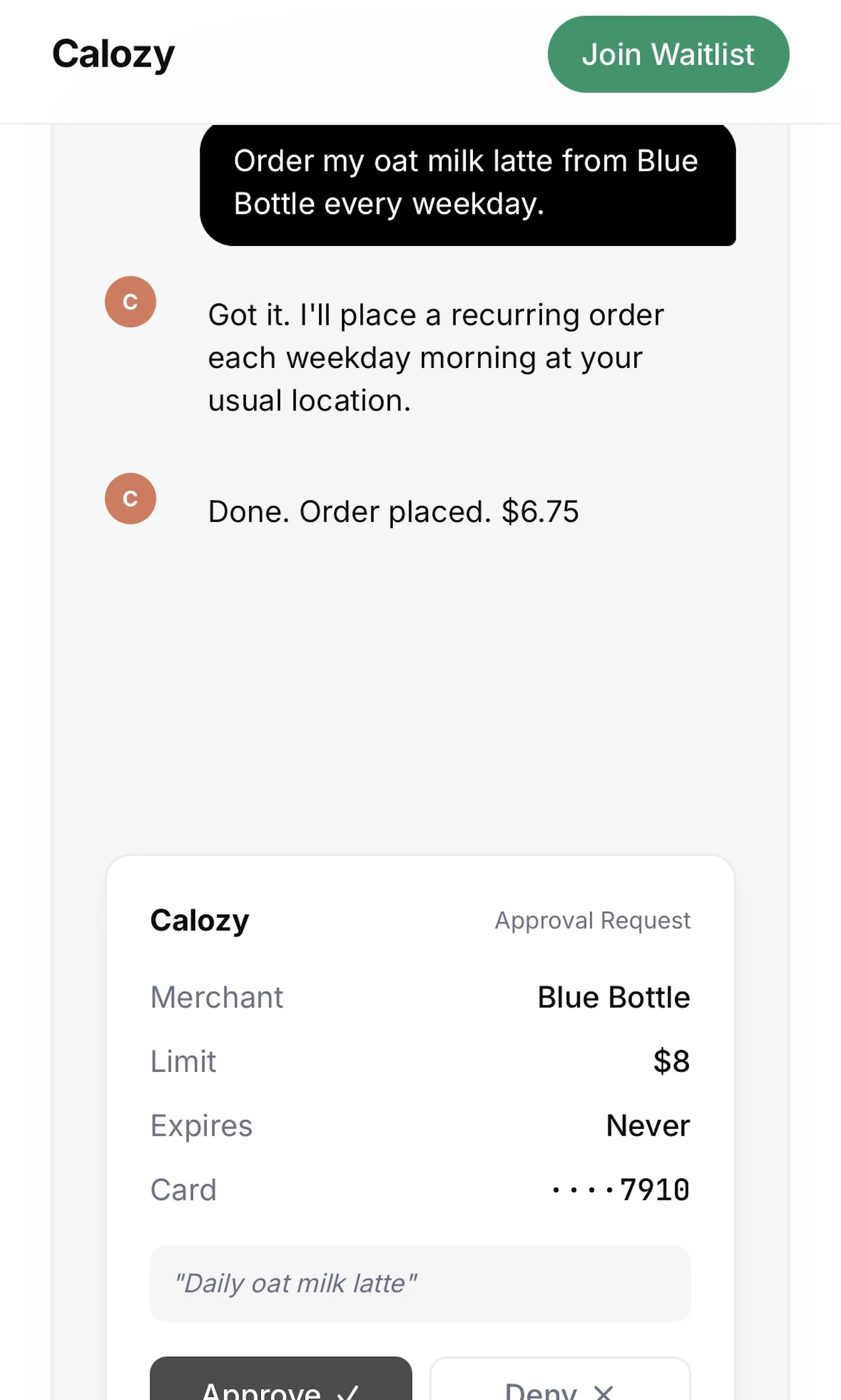 Calozy screenshot 2