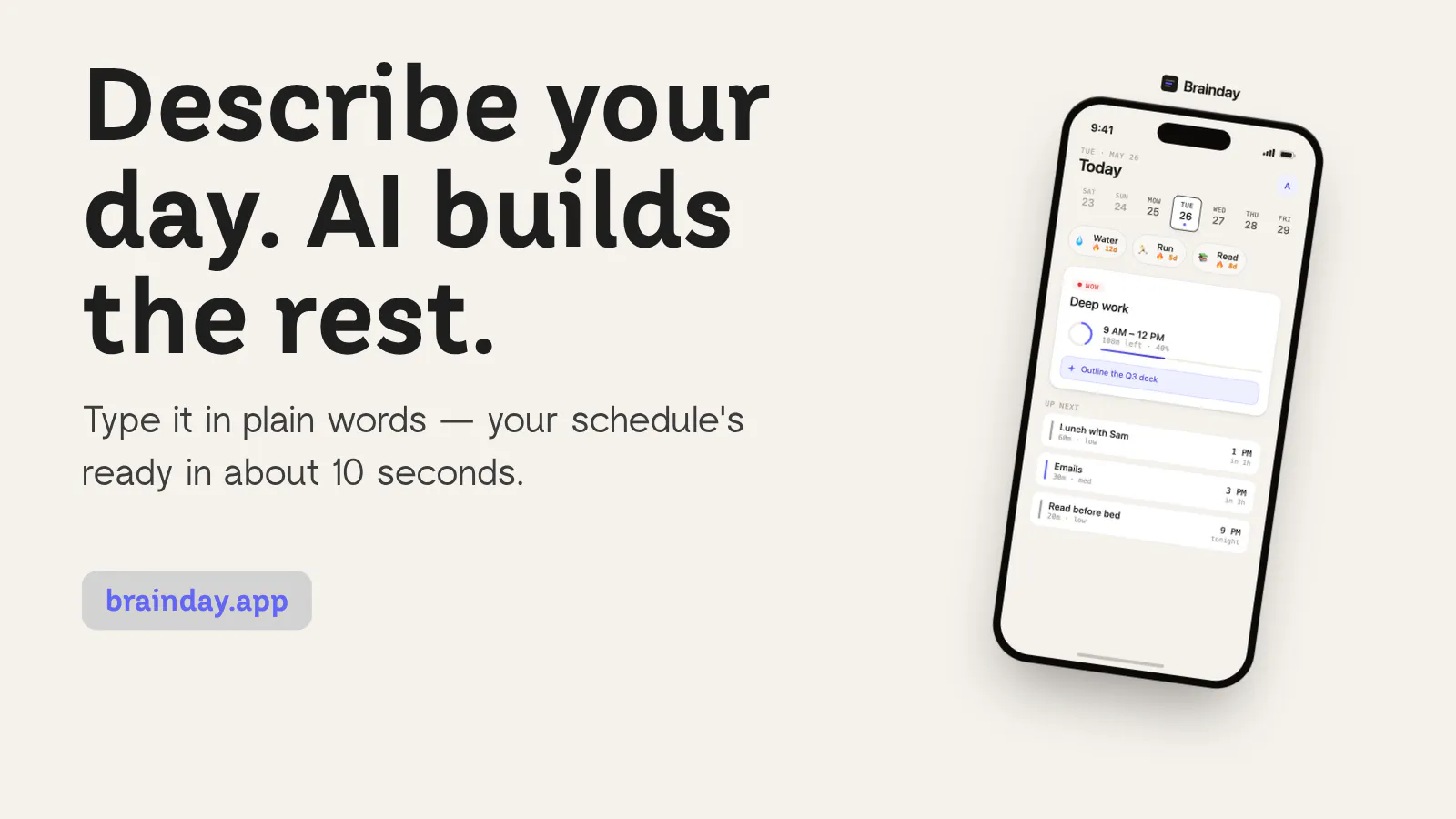 Brainday screenshot 1