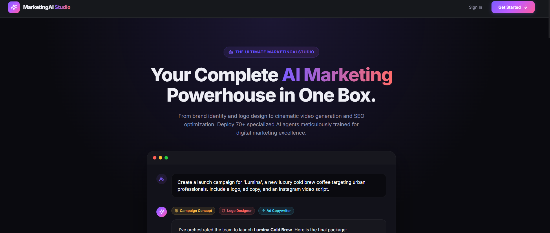 MarketingAI Studio gallery image