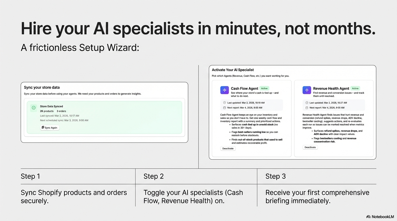 Metrixon AI: Shopify Automated BI Agent - Screenshot 3 showing product features and functionality