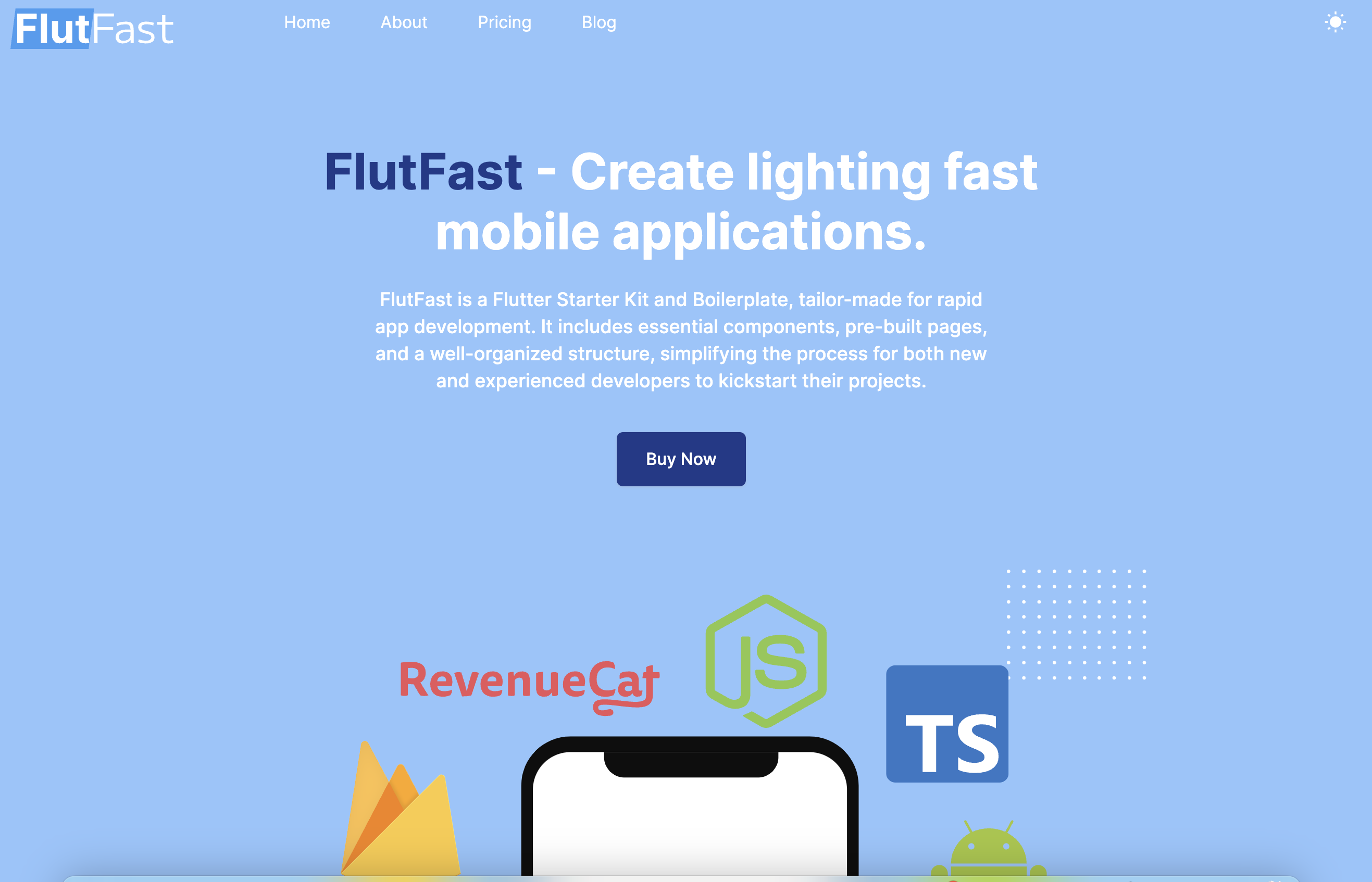 Flutfast - 快速创建扑动应用照明媒体2