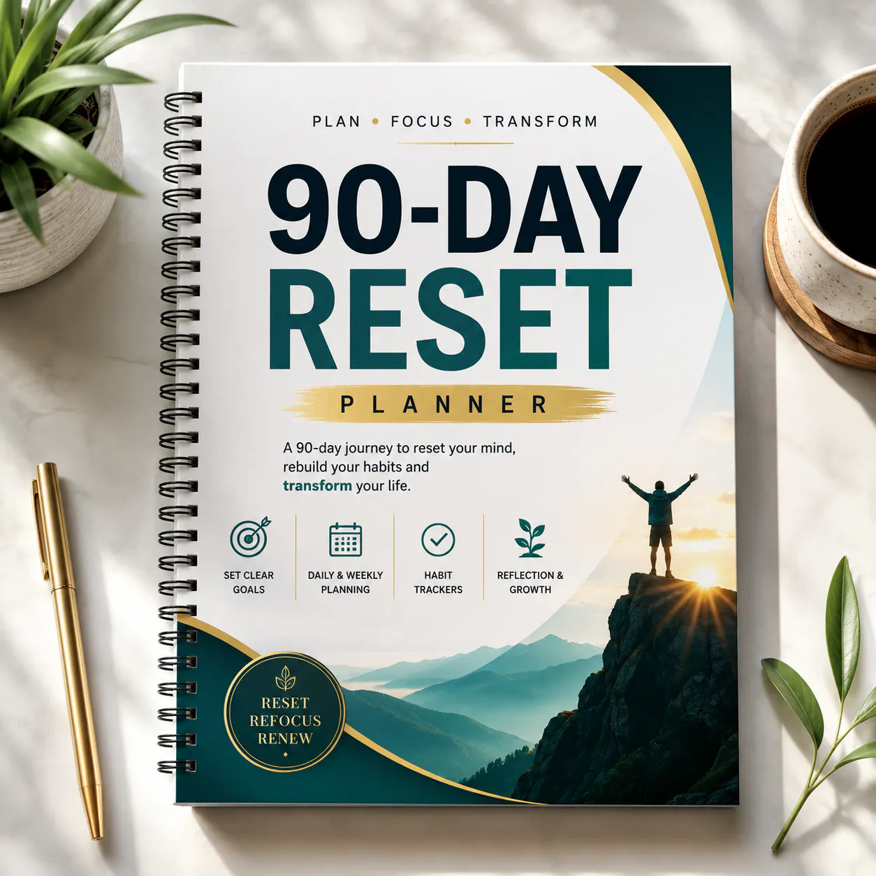 90-Day Life Reset Planner gallery image