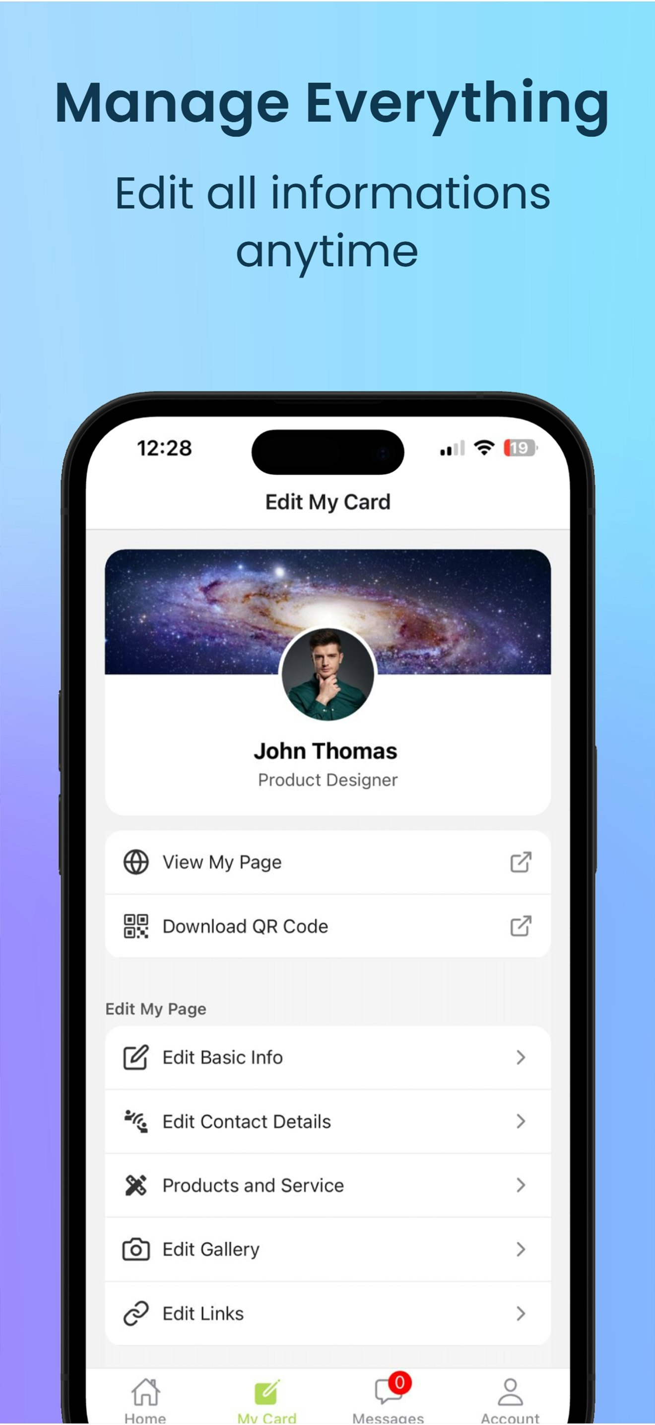 Cardfolio - Create free digital business card media 3