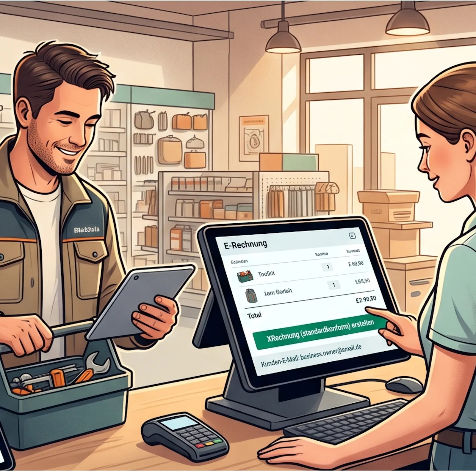 Electronic invoice generator e-rechnung screenshot 2