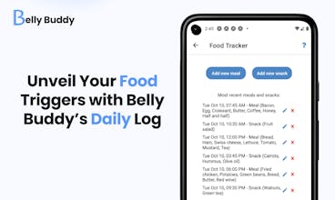 Outil de régime d&rsquo;élimination - Laissez l&rsquo;algorithme de Belly Buddy analyser les données pour trouver les aliments qui pourraient irriter votre estomac.