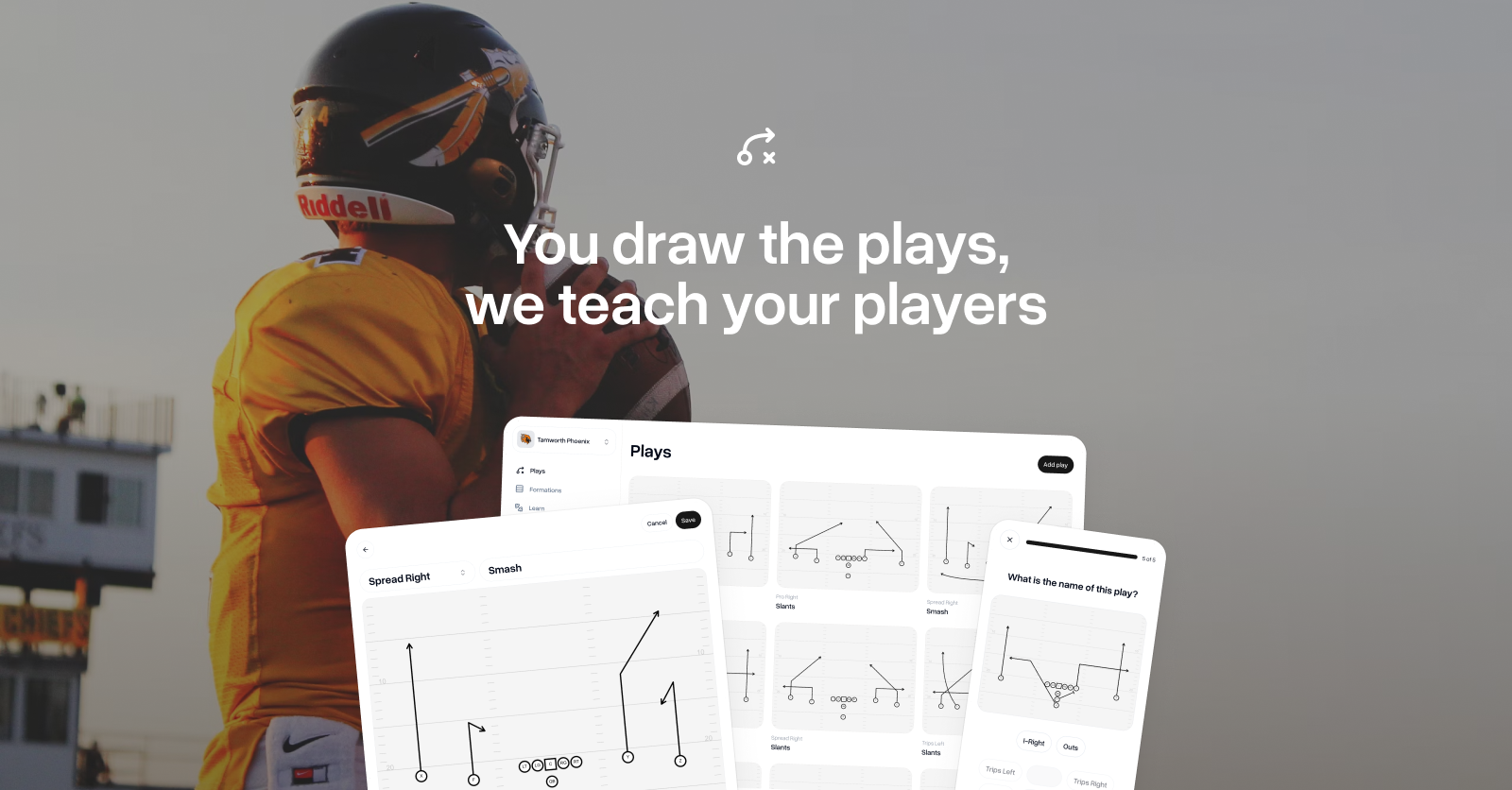 Mídia 1 de Play Designer Pro - Turn your football playbook into Duolingo-style quizzes