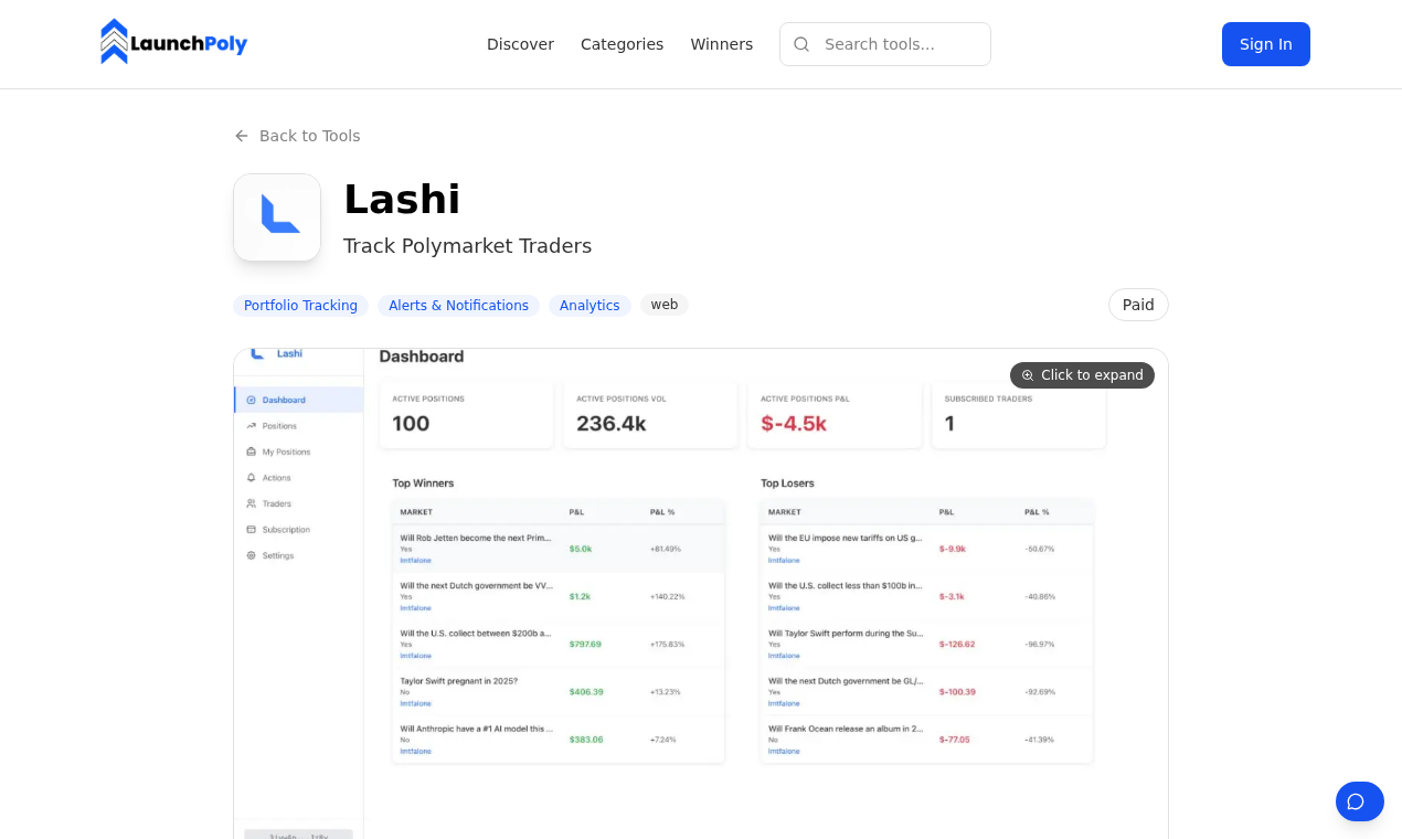 LaunchPoly - Screenshot 5 showing product features and functionality