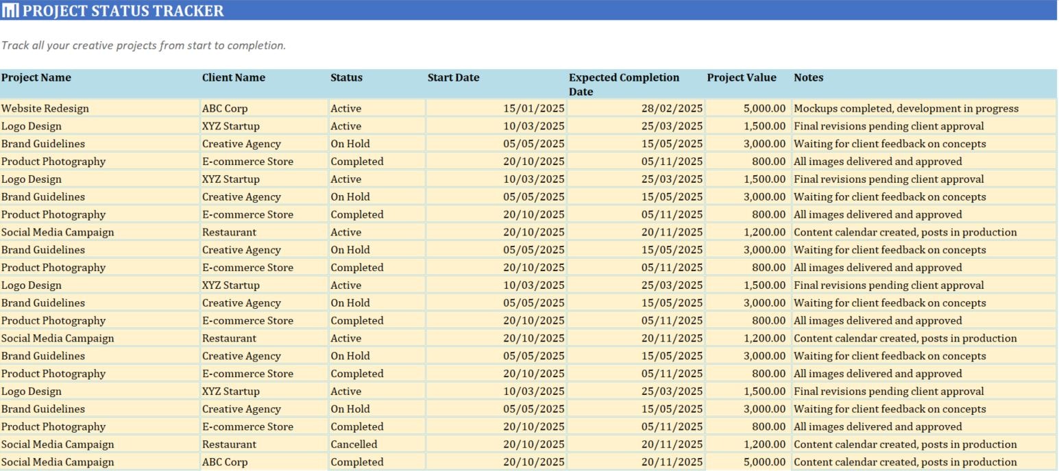 Creative Business Tracker Pro  - Screenshot 3 showing product features and functionality