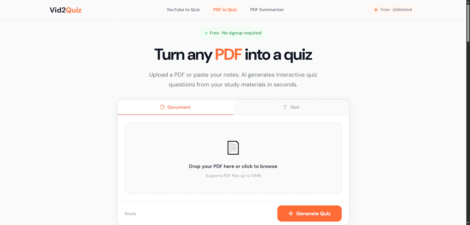 Vid2Quiz screenshot 2