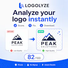 Logolyze — Analyze and improve your logo gallery image