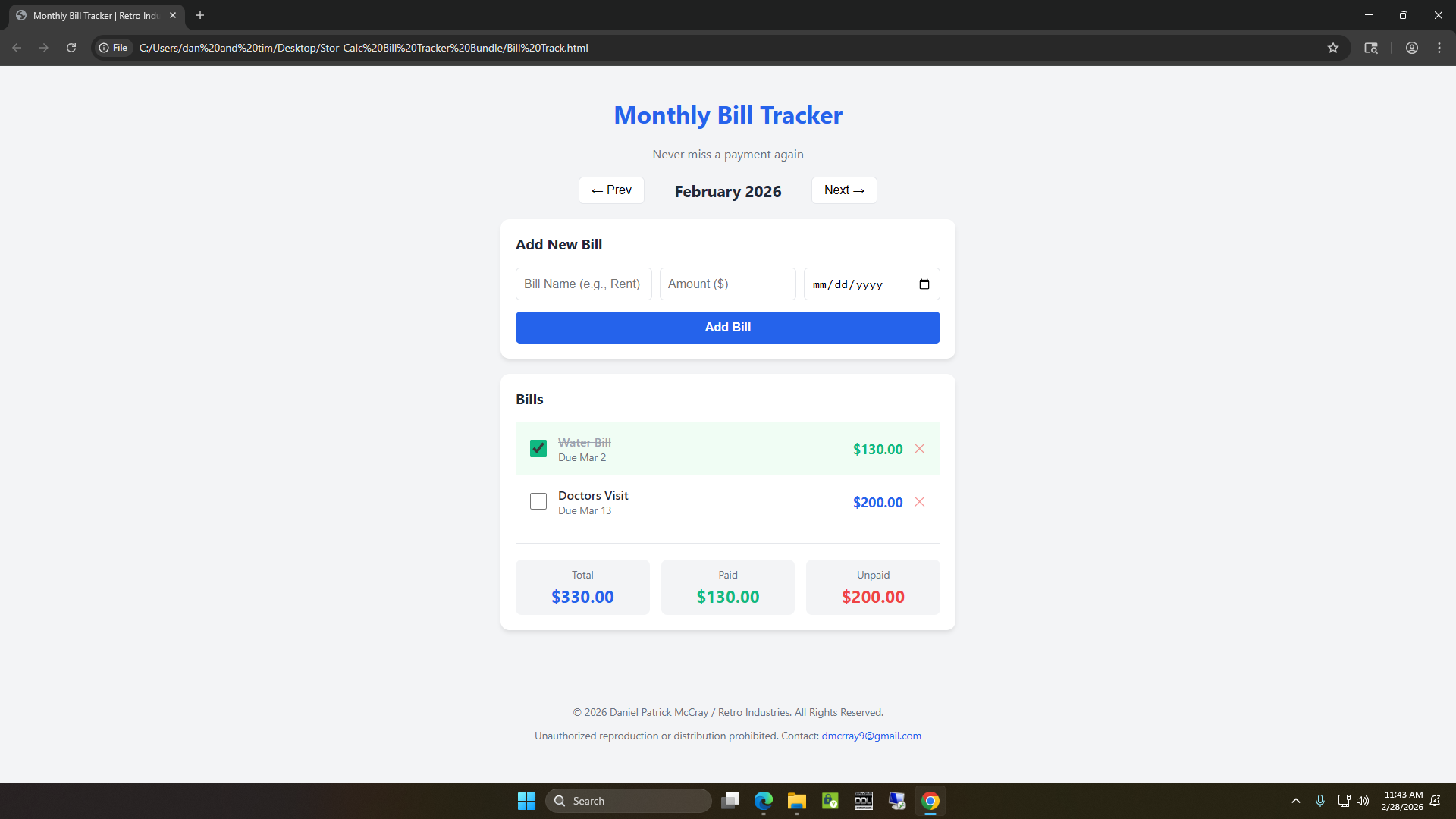 StoreCalc + BillTracker gallery image