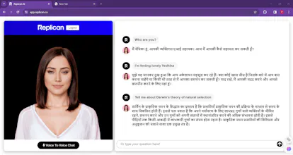 Replican AI - talk to AI in any language gallery image