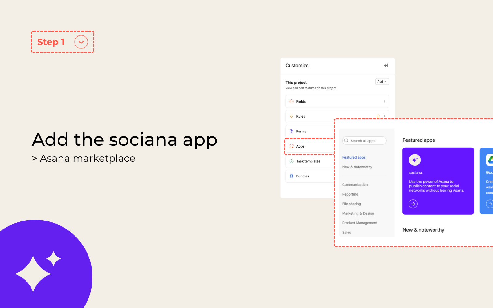 Média Socian - Publier sur LinkedIn d'Asana 4