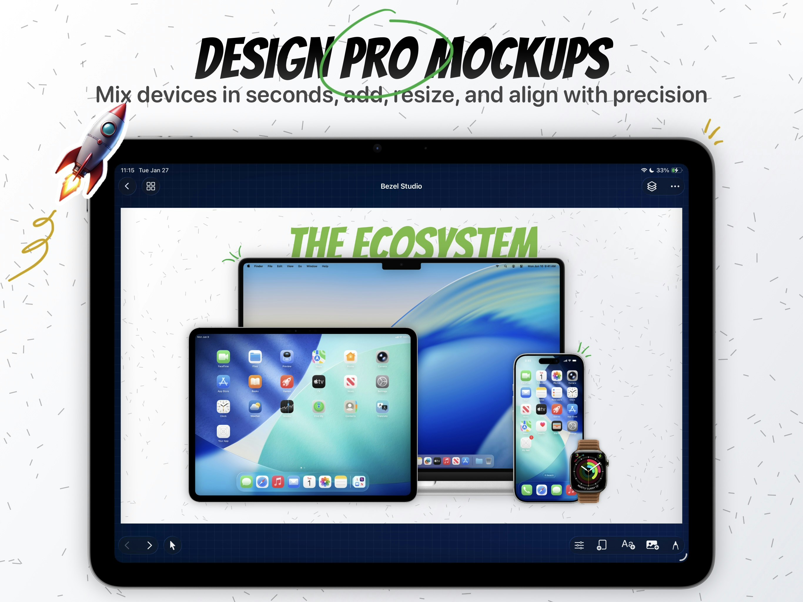 Bezel Studio - Main product screenshot demonstrating key features and user interface