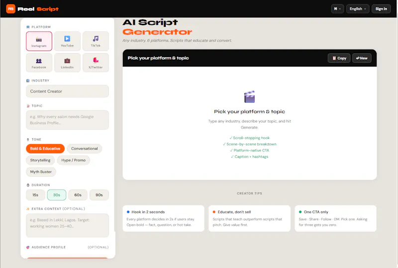 Reel Scrip Studio screenshot 2