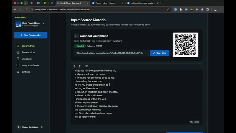 ReadySlides screenshot 1 (video preview)