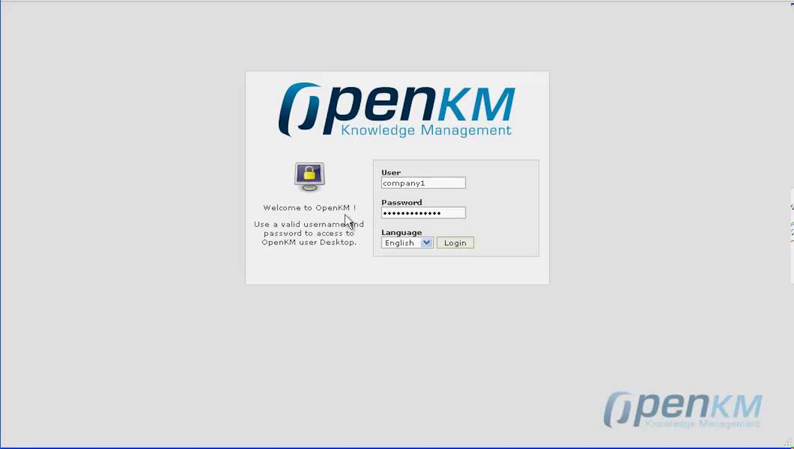 OpenKM screenshot 1 (video preview)
