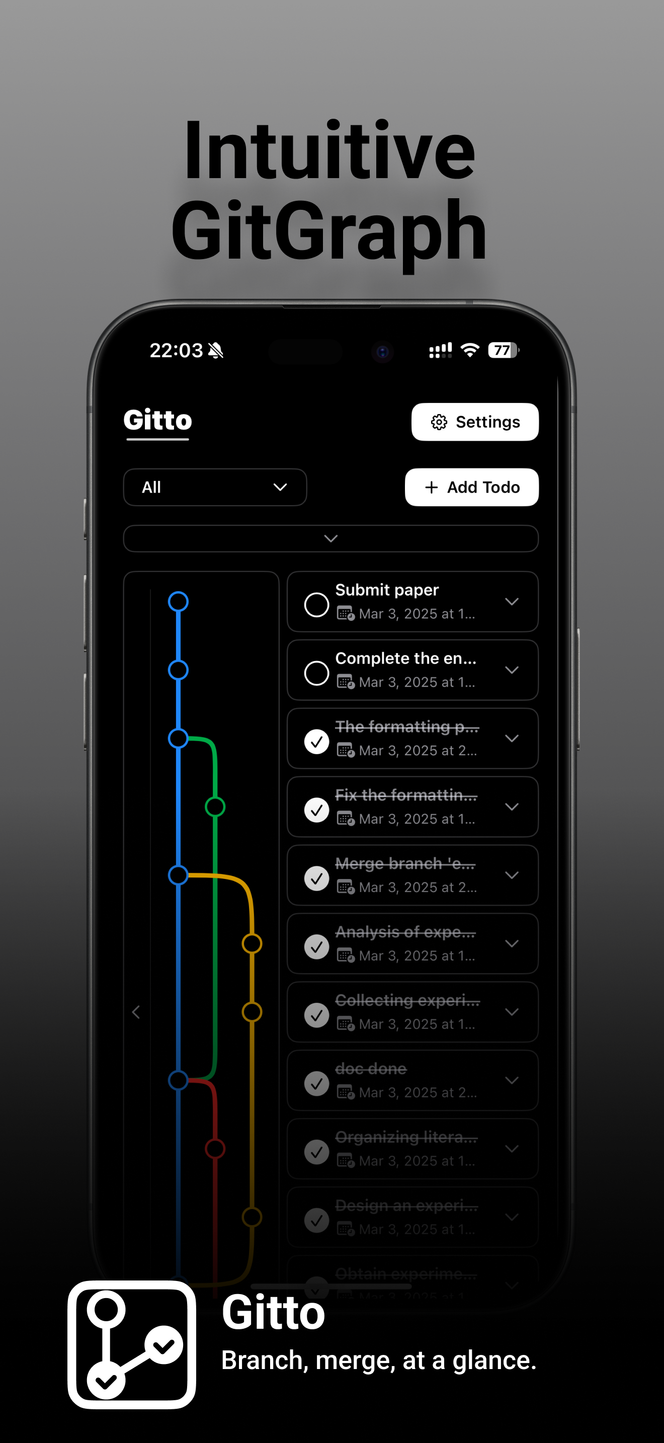gitto |git 스타일 작업 관리자 - GIT 개념을 기반으로 한 새로운 TODO 관리 도구 미디어 2