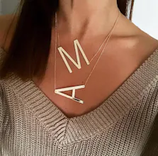 Large Initial Necklace gallery image