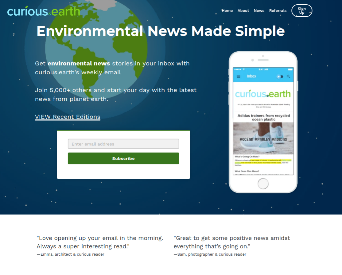 Curious Earth gallery image