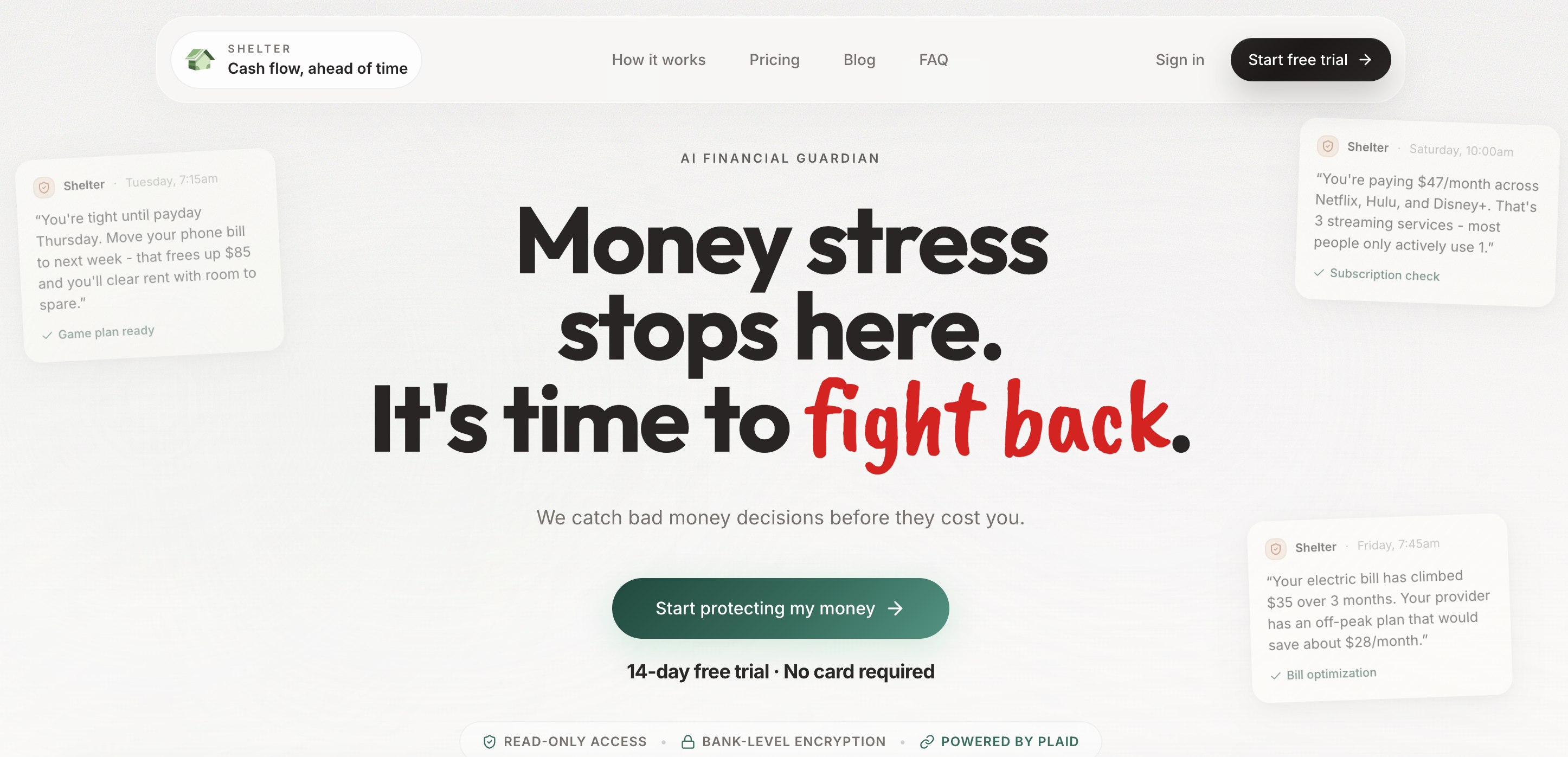 Shelter - Your AI Financial Guardian  gallery image