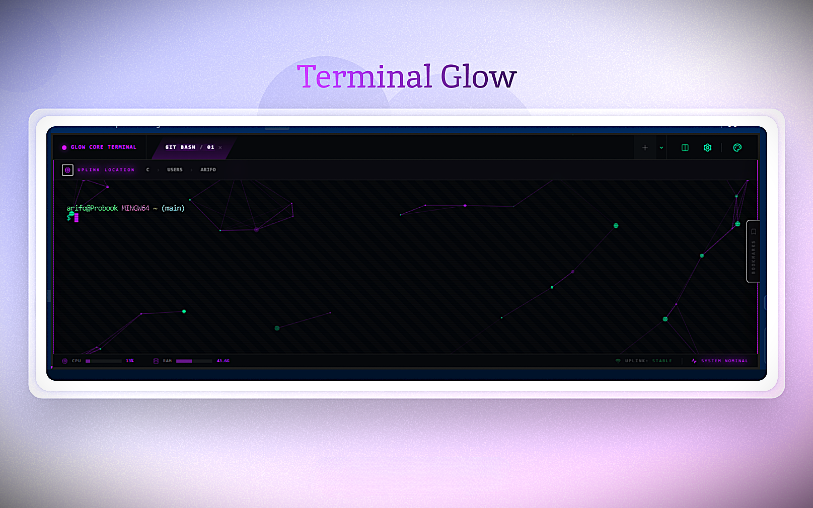 Terminal Glow - Screenshot 3 showing product features and functionality