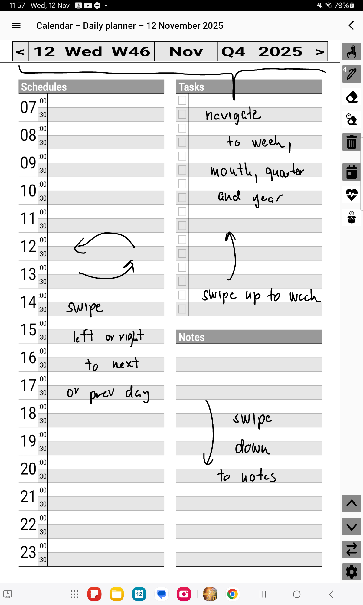 Scribble Calendar - your digital planner - Screenshot 3 showing product features and functionality