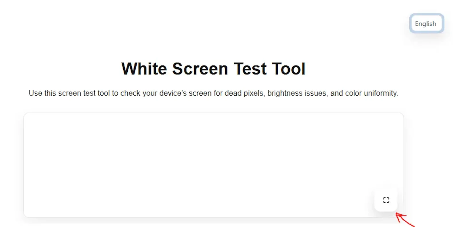 White Screen Tester screenshot 1
