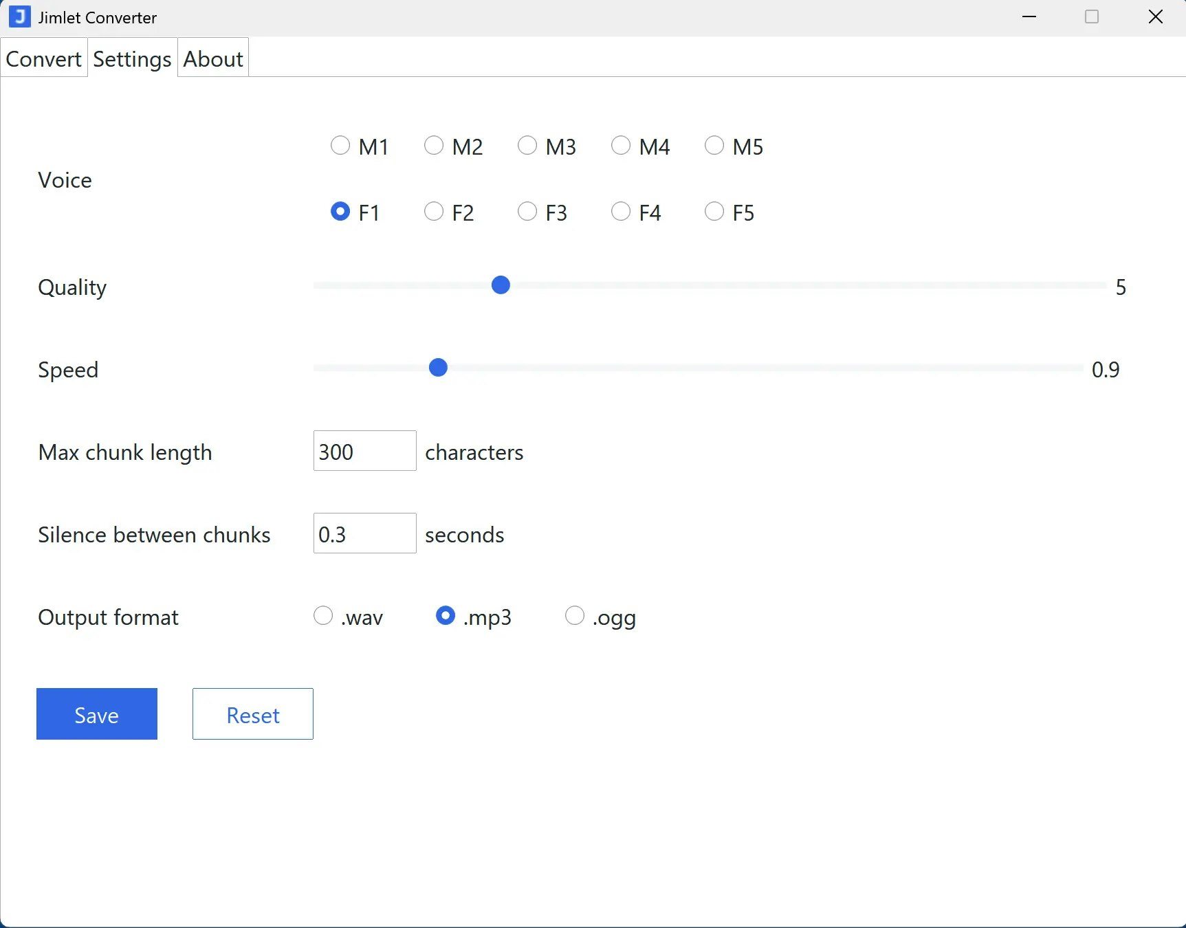 Jimlet TTS Converter - Screenshot 2 showing product features and functionality