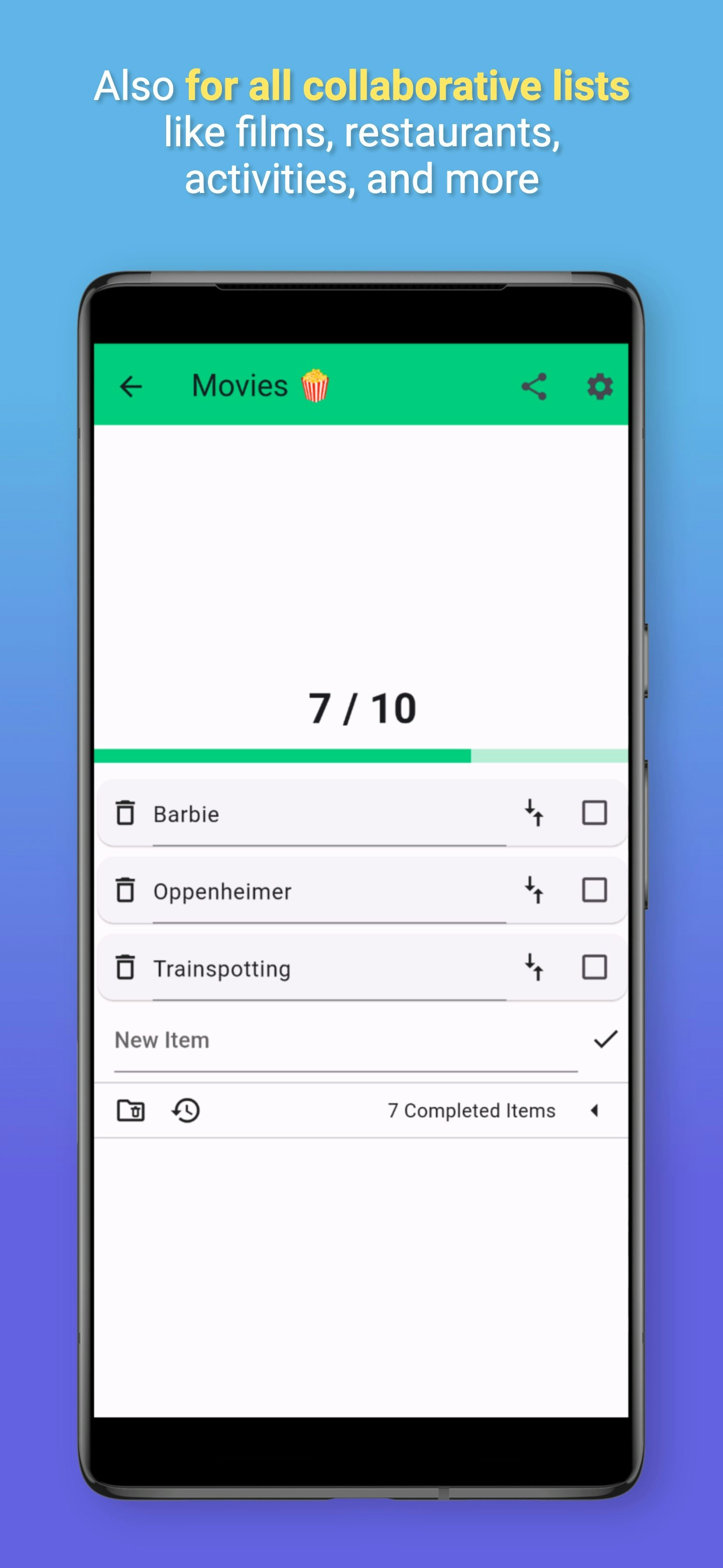 Listofy - collaborative lists media 3