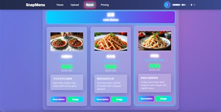 SnapMenu gallery image